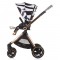 Carucior Chipolino Elite 3 in 1 black white