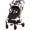 Carucior Chipolino Twister black white cu sezut rotativ