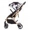 Carucior Chipolino Twister black white cu sezut rotativ