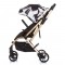 Carucior Chipolino Twister black white cu sezut rotativ