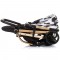 Carucior Chipolino Twister black white cu sezut rotativ