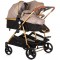 Carucior gemeni Chipolino Duo Smart 2 in 1 golden beige