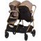 Carucior gemeni Chipolino Duo Smart 2 in 1 golden beige