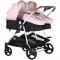 Carucior gemeni Chipolino Duo Smart 2 in 1 pink marshmallow