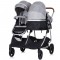Carucior gemeni Chipolino Duo Smart 3 in 1 anthracite