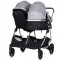 Carucior gemeni Chipolino Duo Smart 3 in 1 anthracite