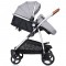 Carucior gemeni Chipolino Duo Smart 3 in 1 anthracite