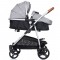 Carucior gemeni Chipolino Duo Smart 3 in 1 anthracite
