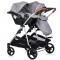 Carucior gemeni Chipolino Duo Smart 3 in 1 anthracite