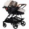 Carucior gemeni Chipolino Duo Smart 3 in 1 biscotta