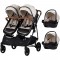 Carucior gemeni Chipolino Duo Smart 3 in 1 biscotta
