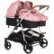 Carucior gemeni Chipolino Duo Smart 3 in 1 flamingo