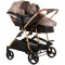 Carucior gemeni Chipolino Duo Smart 3 in 1 golden beige