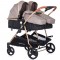 Carucior gemeni Chipolino Duo Smart 3 in 1 humus