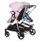 Carucior gemeni Chipolino Duo Smart 3 in 1 rose water sky