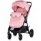 Carucior sport Chipolino Ultera cu husa picioare pink marshmallow