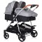 Carucior gemeni Chipolino Duo Smart 2 in 1 anthracite