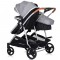 Carucior gemeni Chipolino Duo Smart 2 in 1 anthracite