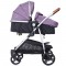 Carucior gemeni Chipolino Duo Smart 2 in 1 anthracite lilac