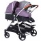 Carucior gemeni Chipolino Duo Smart 2 in 1 anthracite lilac