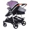 Carucior gemeni Chipolino Duo Smart 2 in 1 anthracite lilac