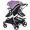 Carucior gemeni Chipolino Duo Smart 2 in 1 anthracite lilac