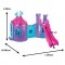 Casuta cu tobogan pentru copii Pilsan Castle with Slide purple