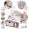 Centru de ingrijire pentru papusi Smoby Baby Nurse Cocoon Nursery maro cu papusa si accesorii