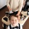 Salon coafura pentru copii Smoby Barber Shop, Barber and Cut negru