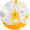 Covoras de joaca cu pian Chipolino Zoo Party blue