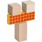 Jucarie Eichhorn Cuburi in galetusa Wooden Blocks 50 piese