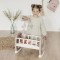 Leagan pentru papusa Smoby Baby Nurse maro cu carusel