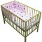 Lenjerie patut Hubners Kitty Floricele 4 piese roz