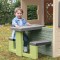 Masa de picnic cu doua banci Smoby Life pentru casuta verde
