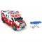 Masina ambulanta Dickie Toys Ambulance DT-375 cu targa