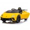 Masinuta electrica Chipolino Lamborghini Huracan yellow cu scaun din piele si roti EVA