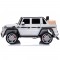 Masinuta electrica Chipolino SUV Mercedes Maybach G650 white cu scaun din piele si roti EVA