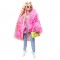 Papusa Barbie by Mattel Extra Style Fluffy Pinky GRN28 cu figurina si accesorii