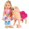 Papusa Simba Evi Love Dog Sitter 12 cm cu 4 figurine si accesorii