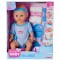 Papusa Simba New Born Baby, Baby Doll 43 cm cu accesorii albastru