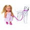 Papusa Simba Steffi Love Cute Walk papusa 29 cm, papusa 12 cm, 2 figurine si accesorii