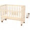 Patut copii din lemn co-sleeper Hubners Eva 94x46 cm natur