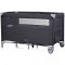 Patut pliabil Chipolino Relax anthracite linen cu laterala culisanta