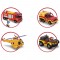 Pista de masini Dickie Toys Fireman Sam Rescue Team Sam Fire cu 3 masinute, 1 elicopter si o figurina