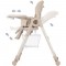 Scaun de masa Chipolino Master Chef pure beige