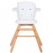 Scaun de masa cu sezut rotativ Chipolino Rotto 3 in 1 ivory