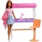 Set Barbie by Mattel Estate Birou cu pat supraetajat, papusa si accesorii