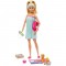 Set Barbie by Mattel Wellness and Fitness papusa cu figurina si accesorii GJG55