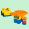 Set constructie Fisher Price Mega Blocks Autobuz scolar cu 6 piese