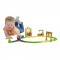 Set Fisher Price by Mattel Thomas and Friends Monkey Palace cu sina, vagoane si locomotiva motorizata